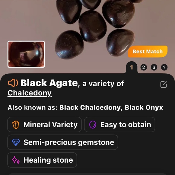 Crystal Lot Kambamba, Malachite & Mahogany, Black Onyx - Picture 12 of 14